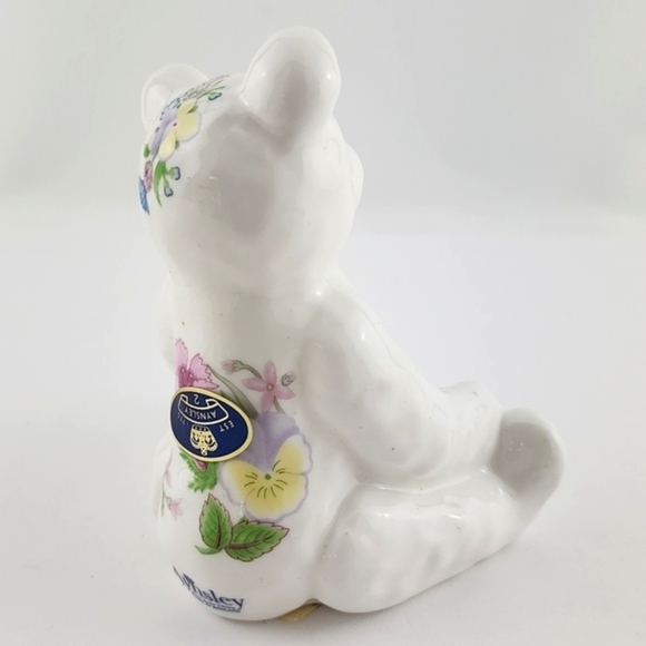 Aynsley Wild Tudor Teddy Bear Figurine English Fine Bone China Original With Box - Picture 3 of 14